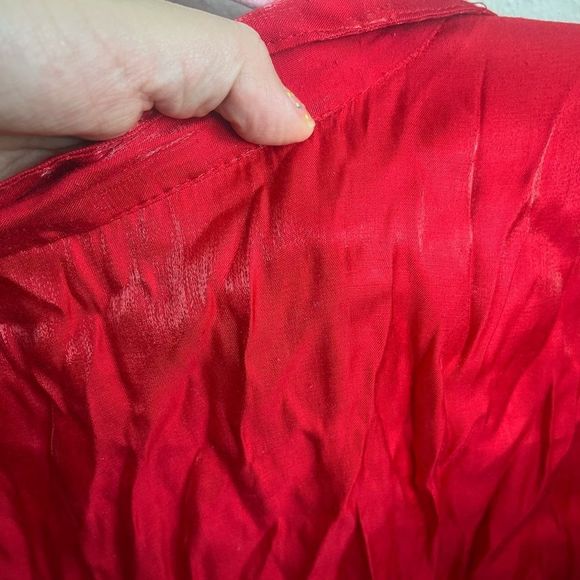 3X vampiric red vintage top with flared sleeves - Picture 6 of 9